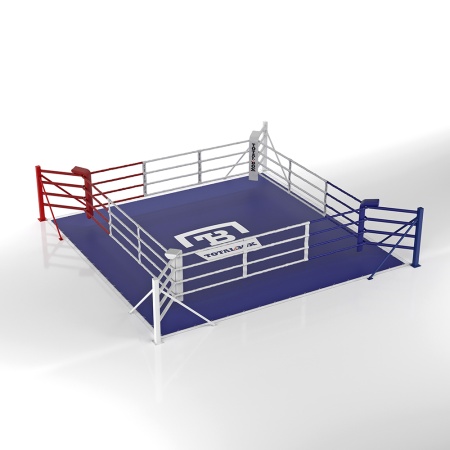 Купить Ринг боксерский напольный Totalbox на упорах 6х6м в Нефтекумске 