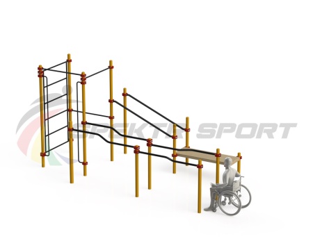 Купить Спортивный комплекс для инвалидов-колясочников WRK-D16_76mm в Нефтекумске 