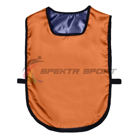 Купить Манишка футбольная двусторонняя универсальная Spektr Sport оранжево-синяя в Нефтекумске 